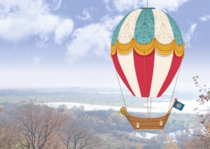 Ballonbouwplaat impressie - design: Ben Drost