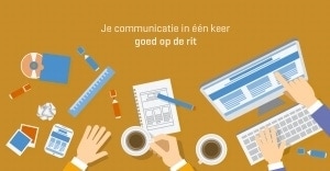 Aanpak communicatie flat design grafische afbeelding