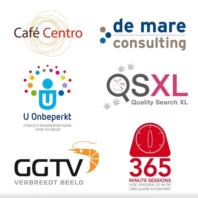 Enige voorbeelden uit logo portfolio Ben Drost 